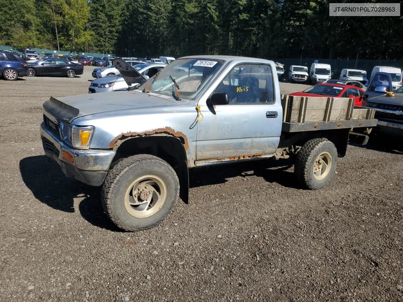 1990 Toyota Pickup 1/2 Ton Short Wheelbase Dlx VIN: JT4RN01P0L7028963 Lot: 73675134