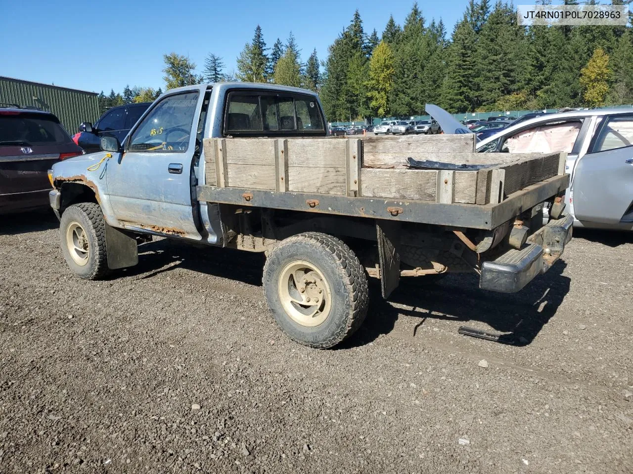 1990 Toyota Pickup 1/2 Ton Short Wheelbase Dlx VIN: JT4RN01P0L7028963 Lot: 73675134