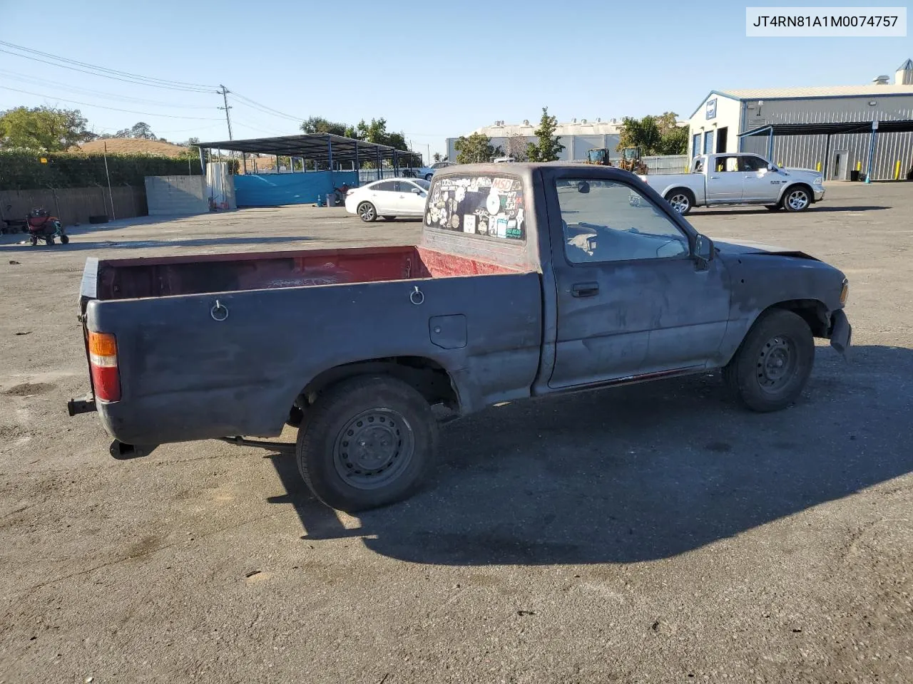 1991 Toyota Pickup 1/2 Ton Short Wheelbase VIN: JT4RN81A1M0074757 Lot: 74458124