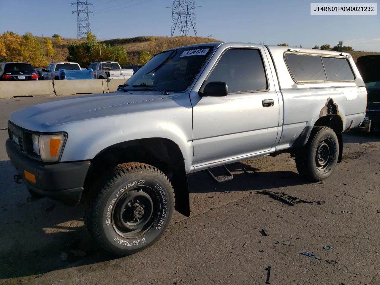 1991 Toyota Pickup 1/2 Ton Short Wheelbase Dlx VIN: JT4RN01P0M0021232 Lot: 76195184