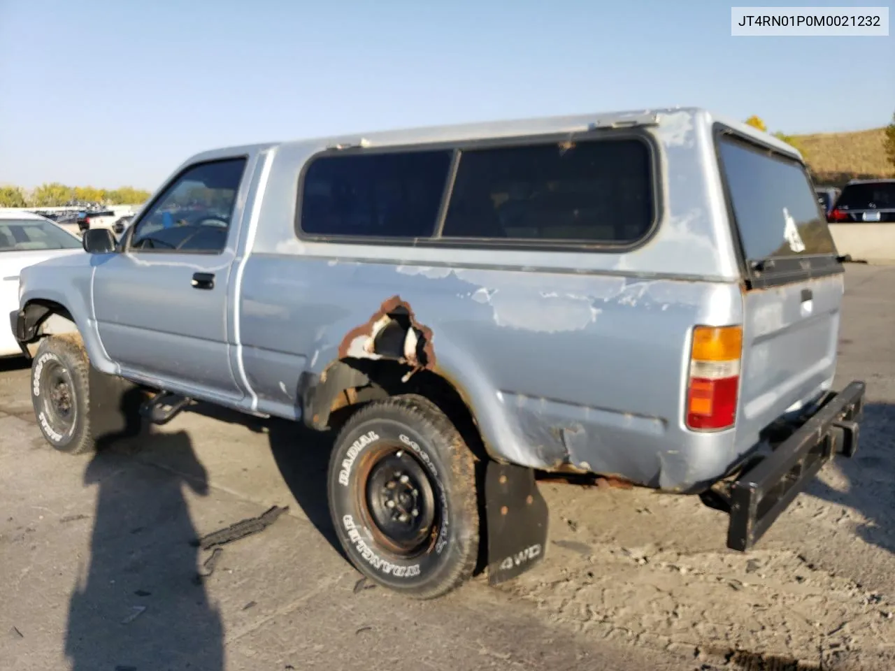 1991 Toyota Pickup 1/2 Ton Short Wheelbase Dlx VIN: JT4RN01P0M0021232 Lot: 76195184