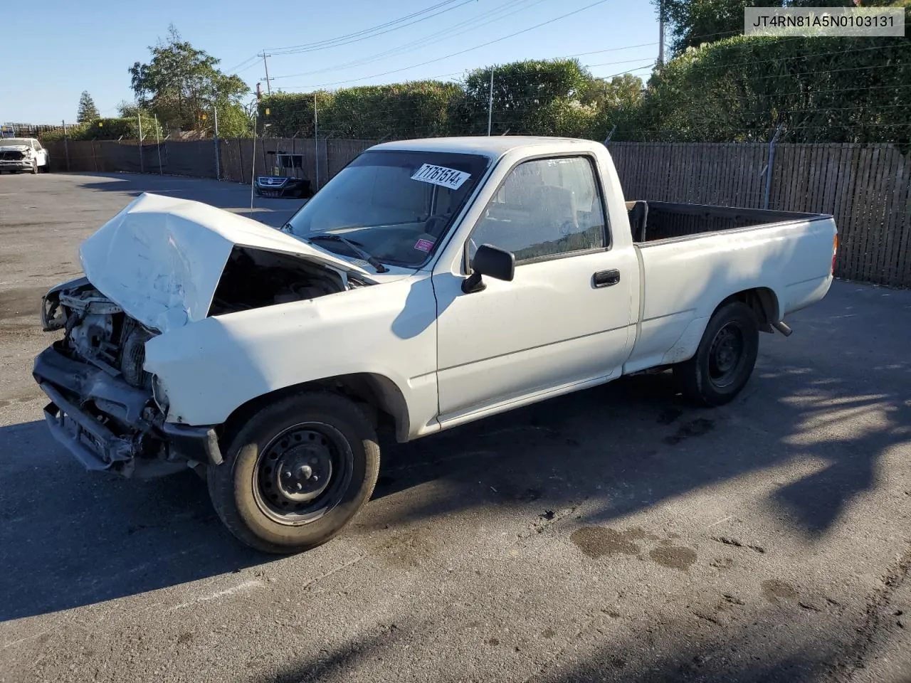 1992 Toyota Pickup 1/2 Ton Short Wheelbase VIN: JT4RN81A5N0103131 Lot: 71761514