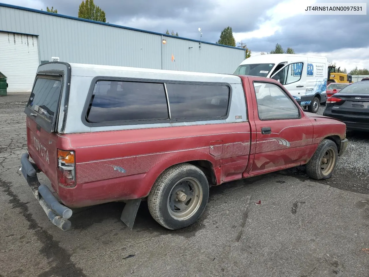 1992 Toyota Pickup 1/2 Ton Short Wheelbase VIN: JT4RN81A0N0097531 Lot: 74367094