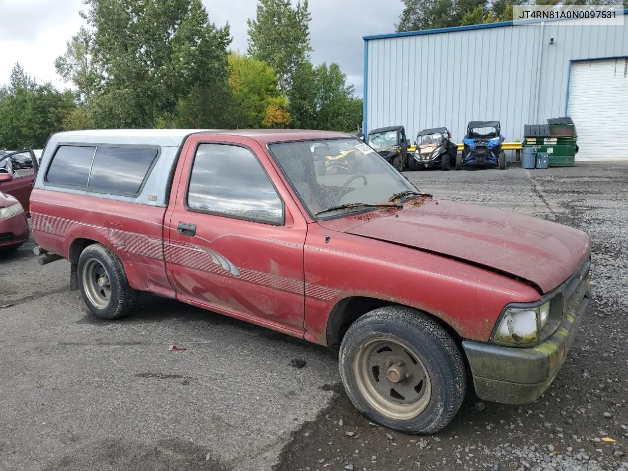 1992 Toyota Pickup 1/2 Ton Short Wheelbase VIN: JT4RN81A0N0097531 Lot: 74367094