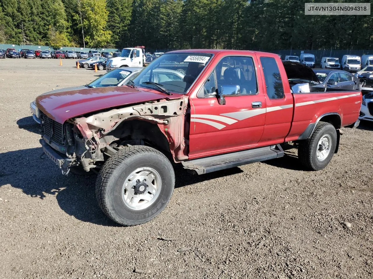 1992 Toyota Pickup 1/2 Ton Extra Long Wheelbase Sr5 VIN: JT4VN13G4N5094318 Lot: 74559094