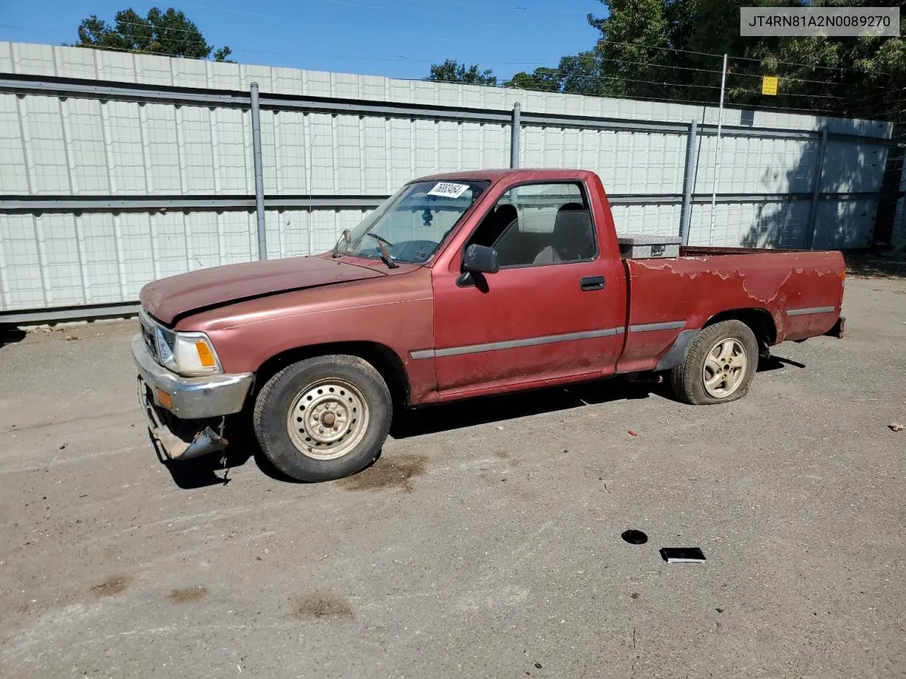 1992 Toyota Pickup 1/2 Ton Short Wheelbase VIN: JT4RN81A2N0089270 Lot: 76883464