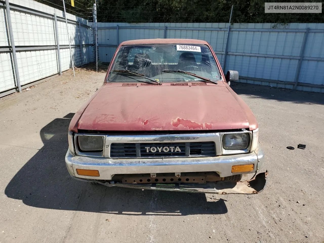 1992 Toyota Pickup 1/2 Ton Short Wheelbase VIN: JT4RN81A2N0089270 Lot: 76883464