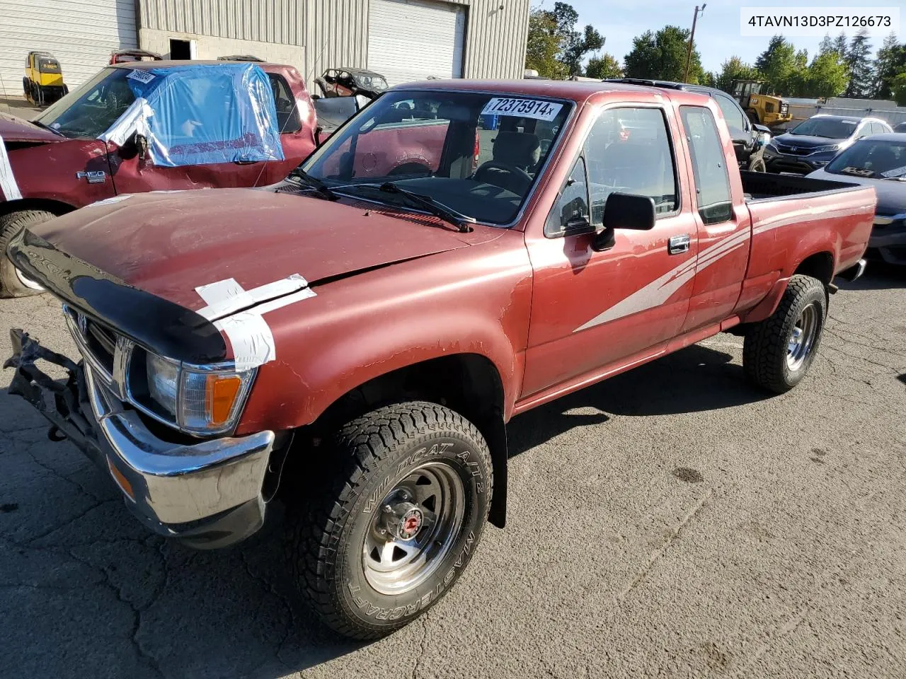 1993 Toyota Pickup 1/2 Ton Extra Long Wheelbase Dx VIN: 4TAVN13D3PZ126673 Lot: 72375914