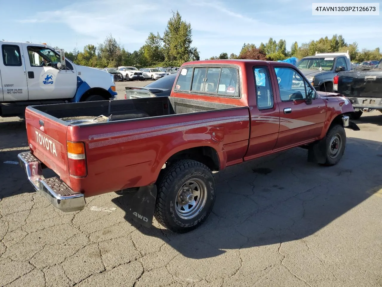 1993 Toyota Pickup 1/2 Ton Extra Long Wheelbase Dx VIN: 4TAVN13D3PZ126673 Lot: 72375914