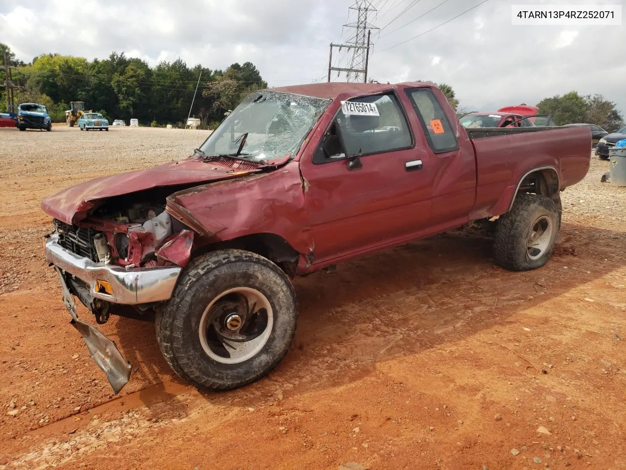 1994 Toyota Pickup 1/2 Ton Extra Long Wheelbase Dx VIN: 4TARN13P4RZ252071 Lot: 72765014