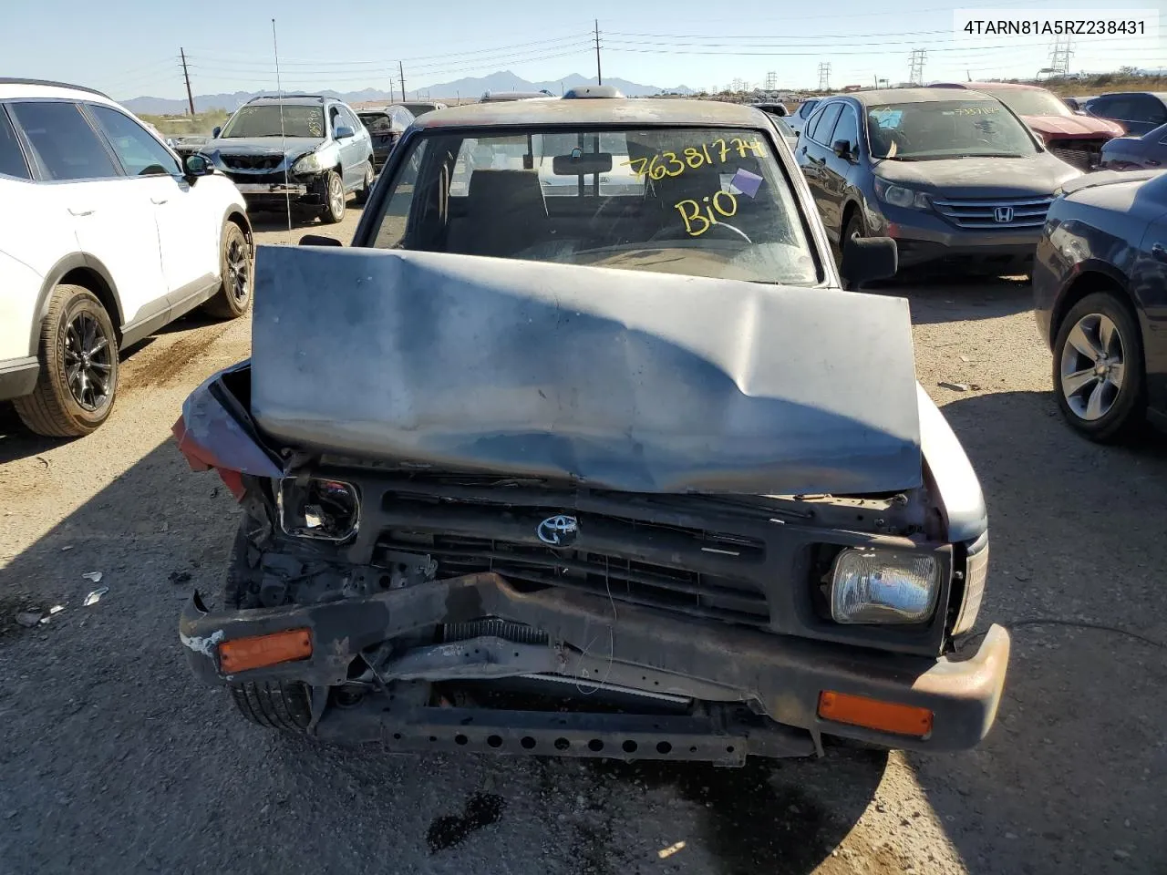 1994 Toyota Pickup 1/2 Ton Short Wheelbase Stb VIN: 4TARN81A5RZ238431 Lot: 76381774