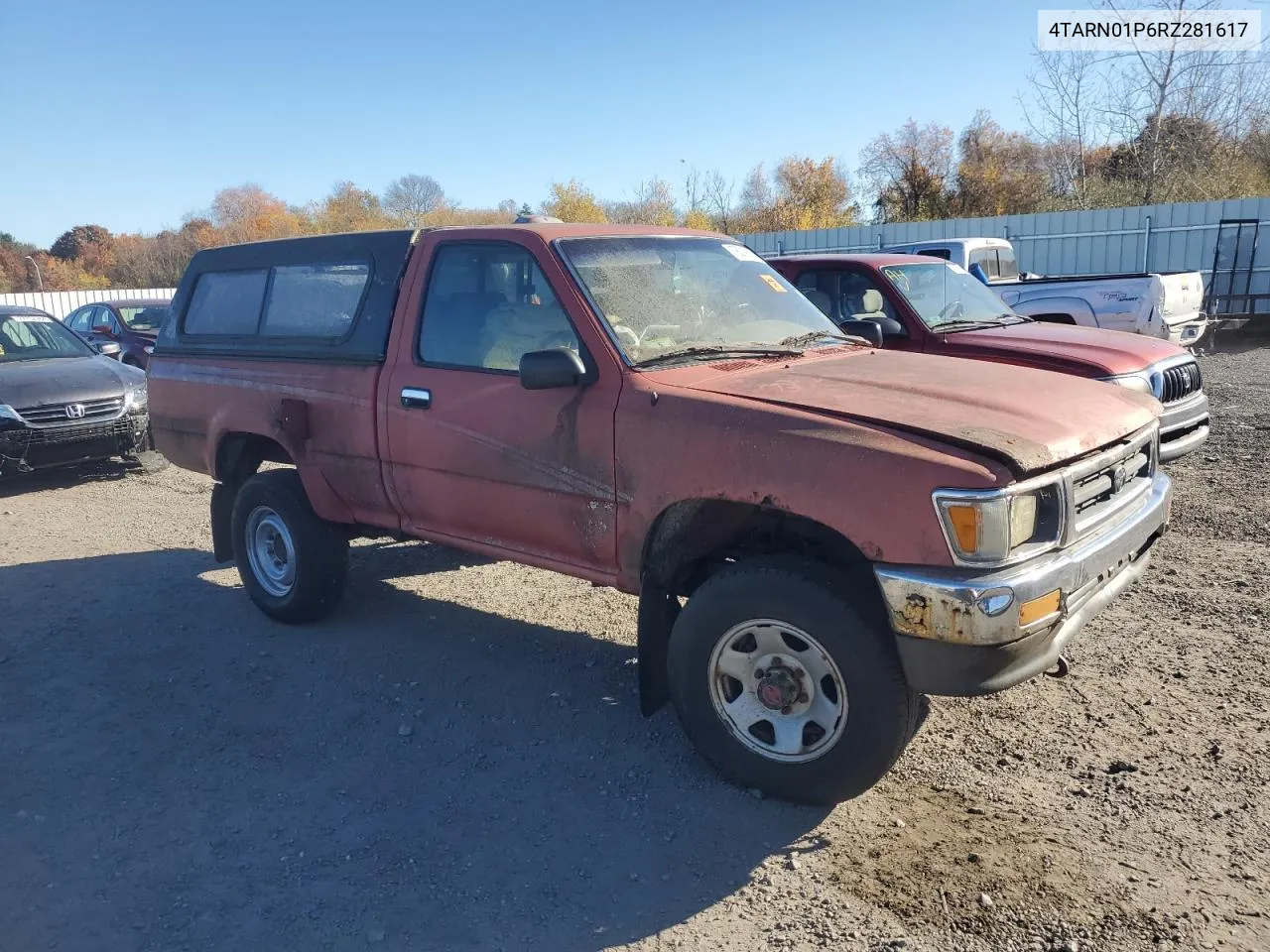 1994 Toyota Pickup 1/2 Ton Short Wheelbase Dx VIN: 4TARN01P6RZ281617 Lot: 78019194