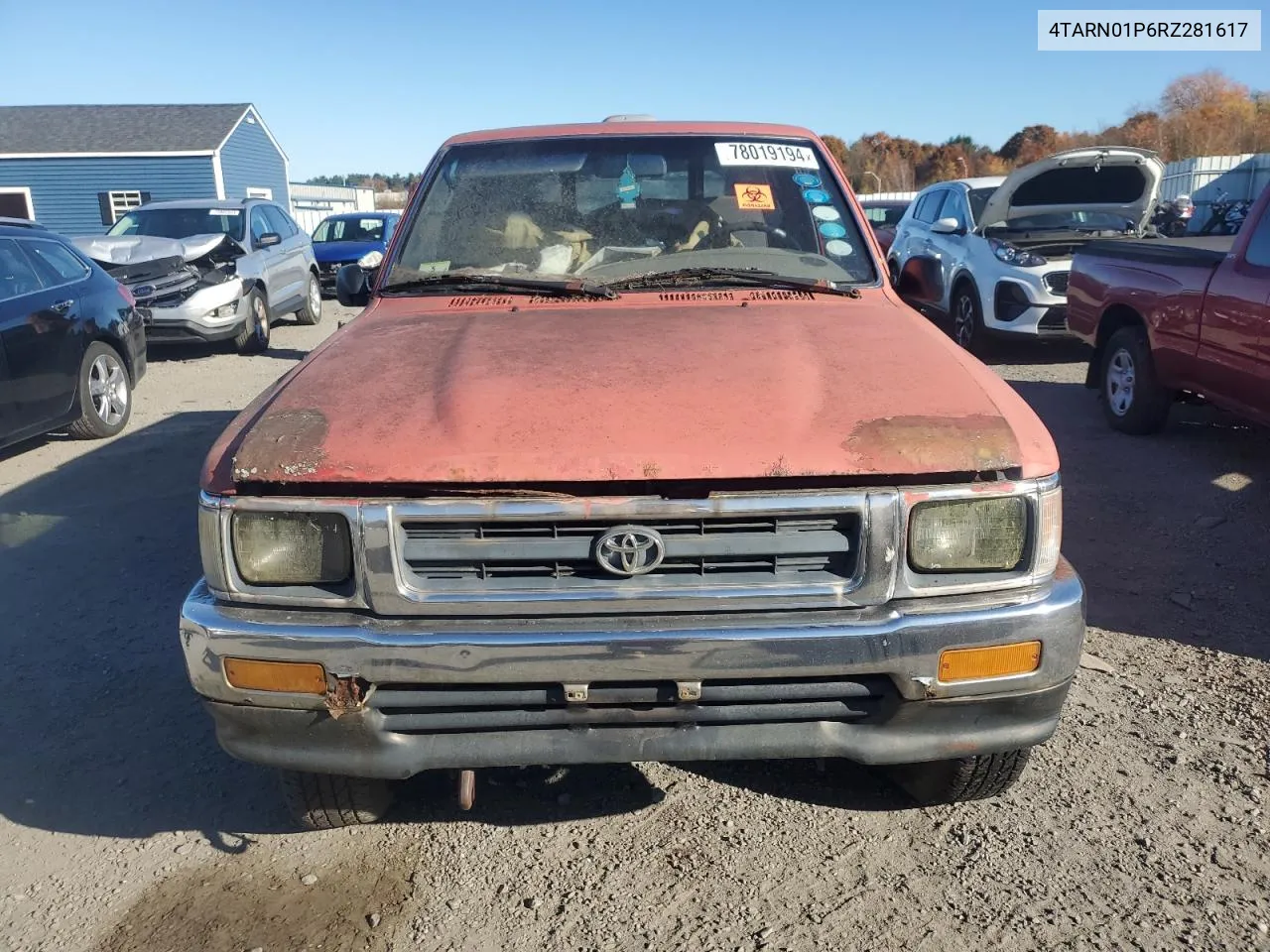 1994 Toyota Pickup 1/2 Ton Short Wheelbase Dx VIN: 4TARN01P6RZ281617 Lot: 78019194