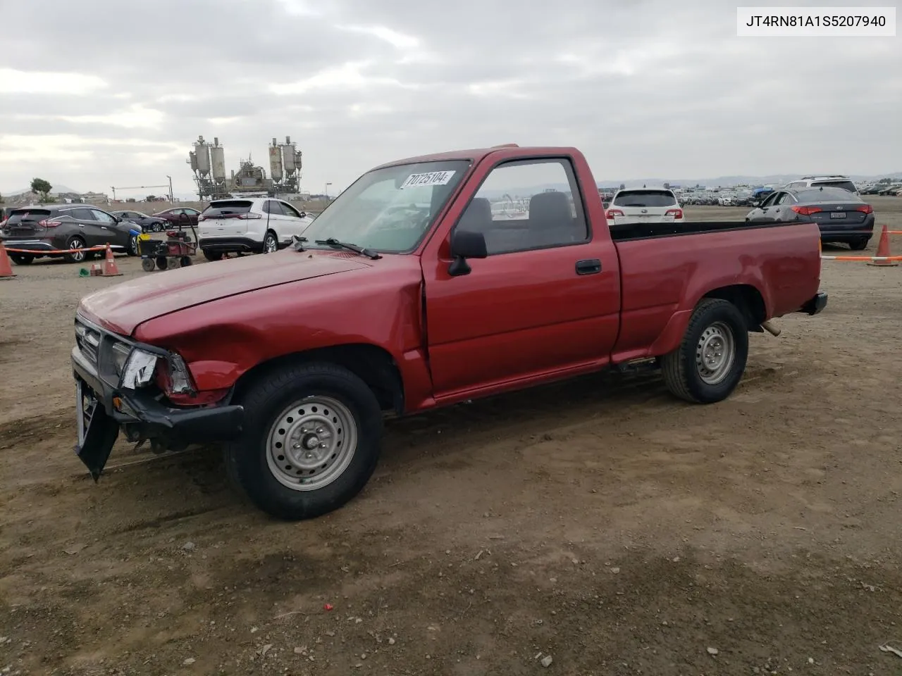 1995 Toyota Pickup 1/2 Ton Short Wheelbase VIN: JT4RN81A1S5207940 Lot: 70725104