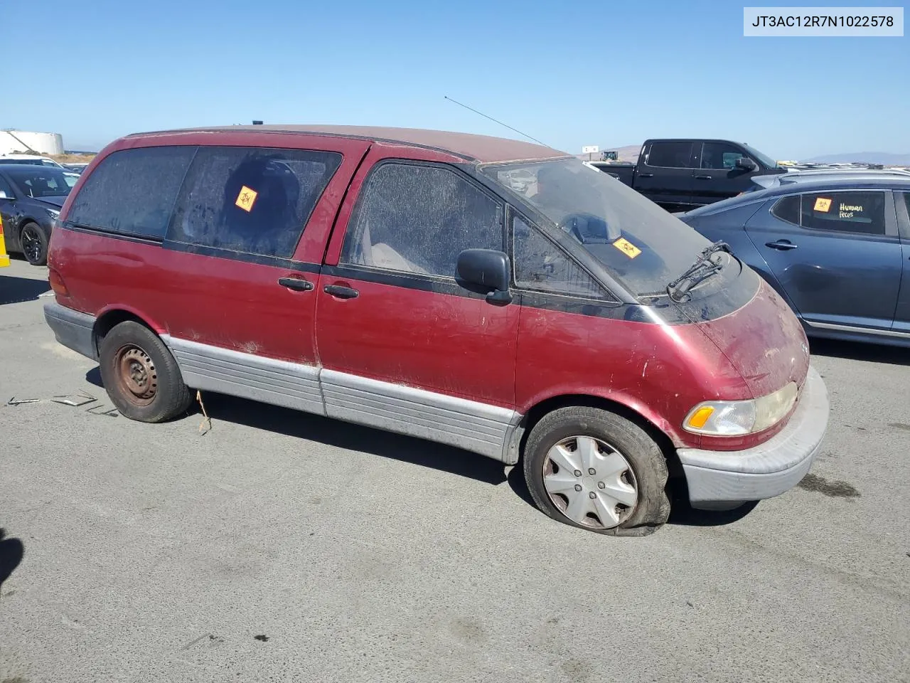 1992 Toyota Previa Le VIN: JT3AC12R7N1022578 Lot: 72747234