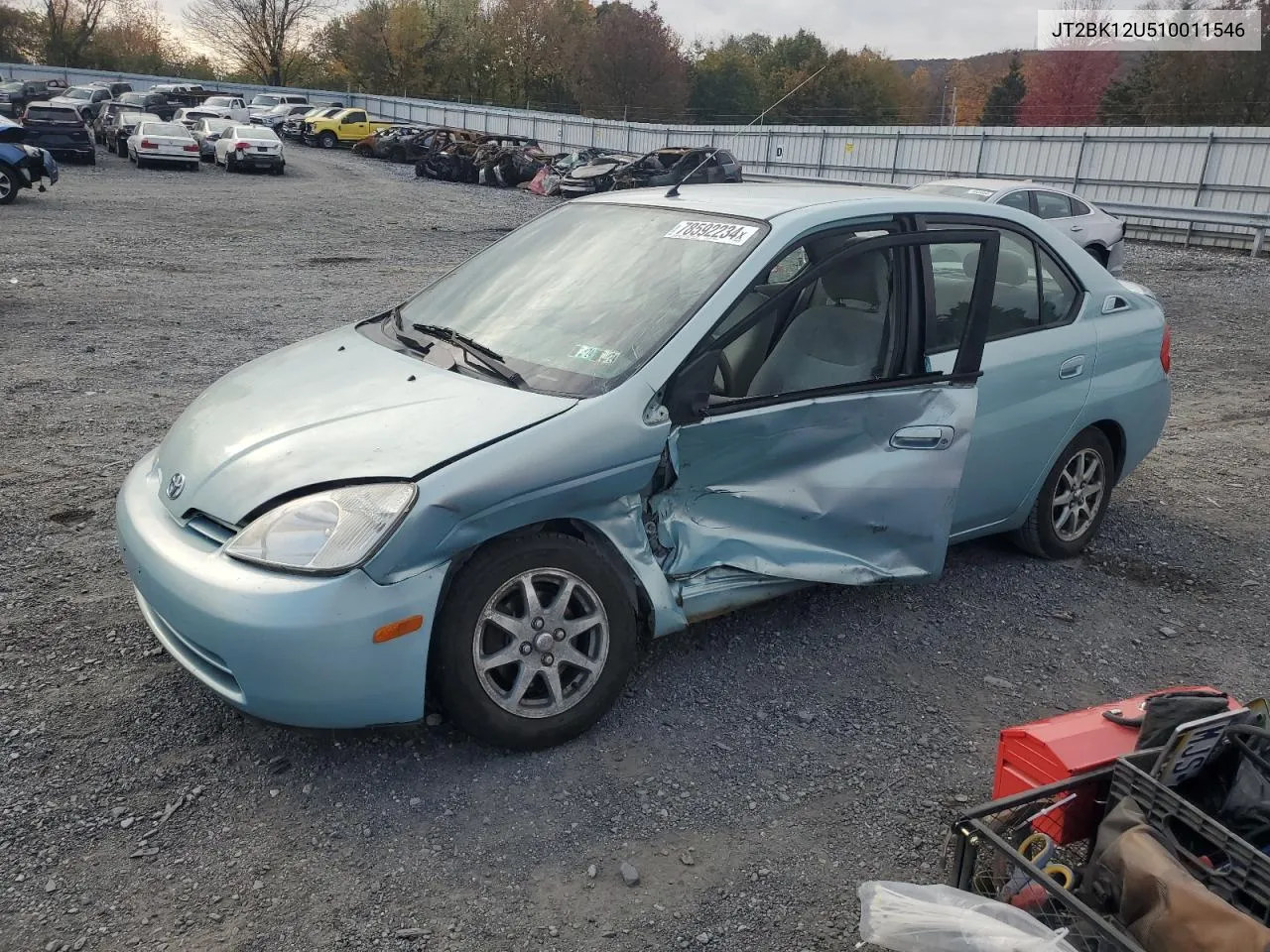 2001 Toyota Prius VIN: JT2BK12U510011546 Lot: 78592234