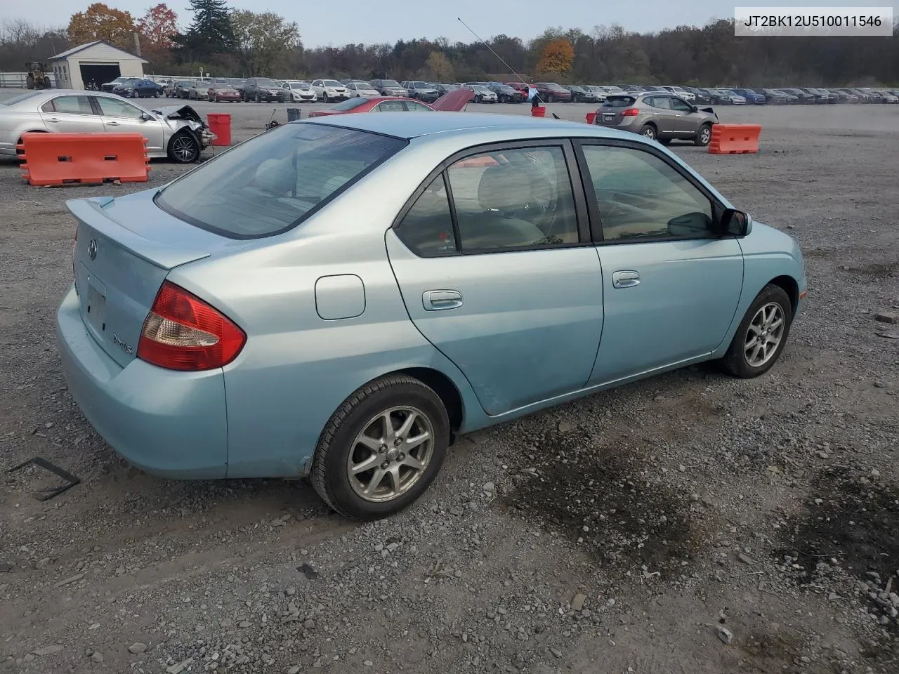 2001 Toyota Prius VIN: JT2BK12U510011546 Lot: 78592234