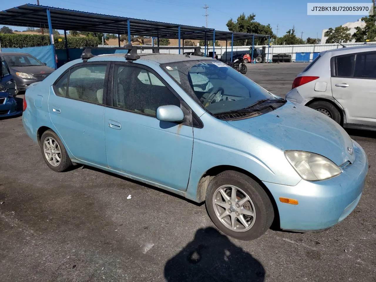 2002 Toyota Prius VIN: JT2BK18U720053970 Lot: 73439294