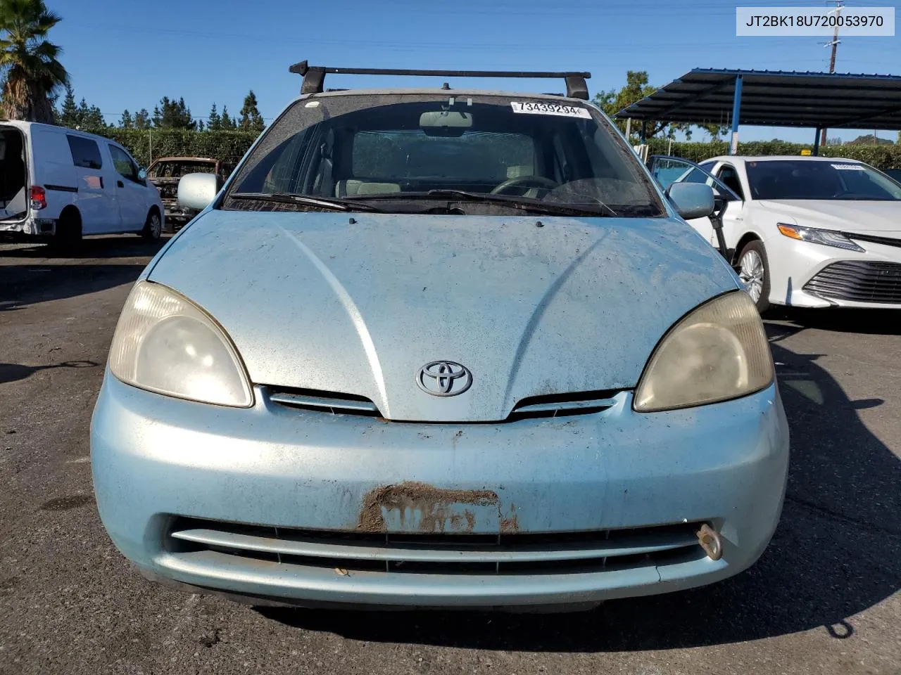 2002 Toyota Prius VIN: JT2BK18U720053970 Lot: 73439294