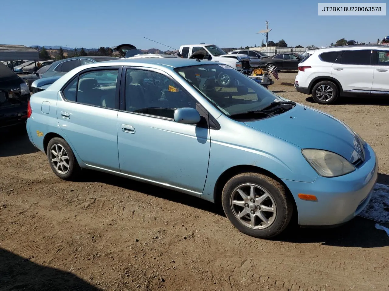 2002 Toyota Prius VIN: JT2BK18U220063578 Lot: 73526854