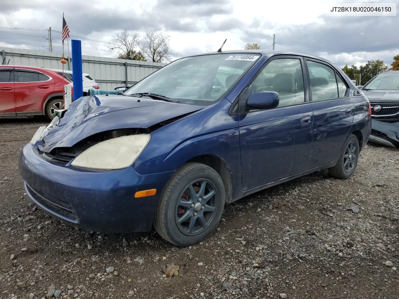 2002 Toyota Prius VIN: JT2BK18U020046150 Lot: 75174084