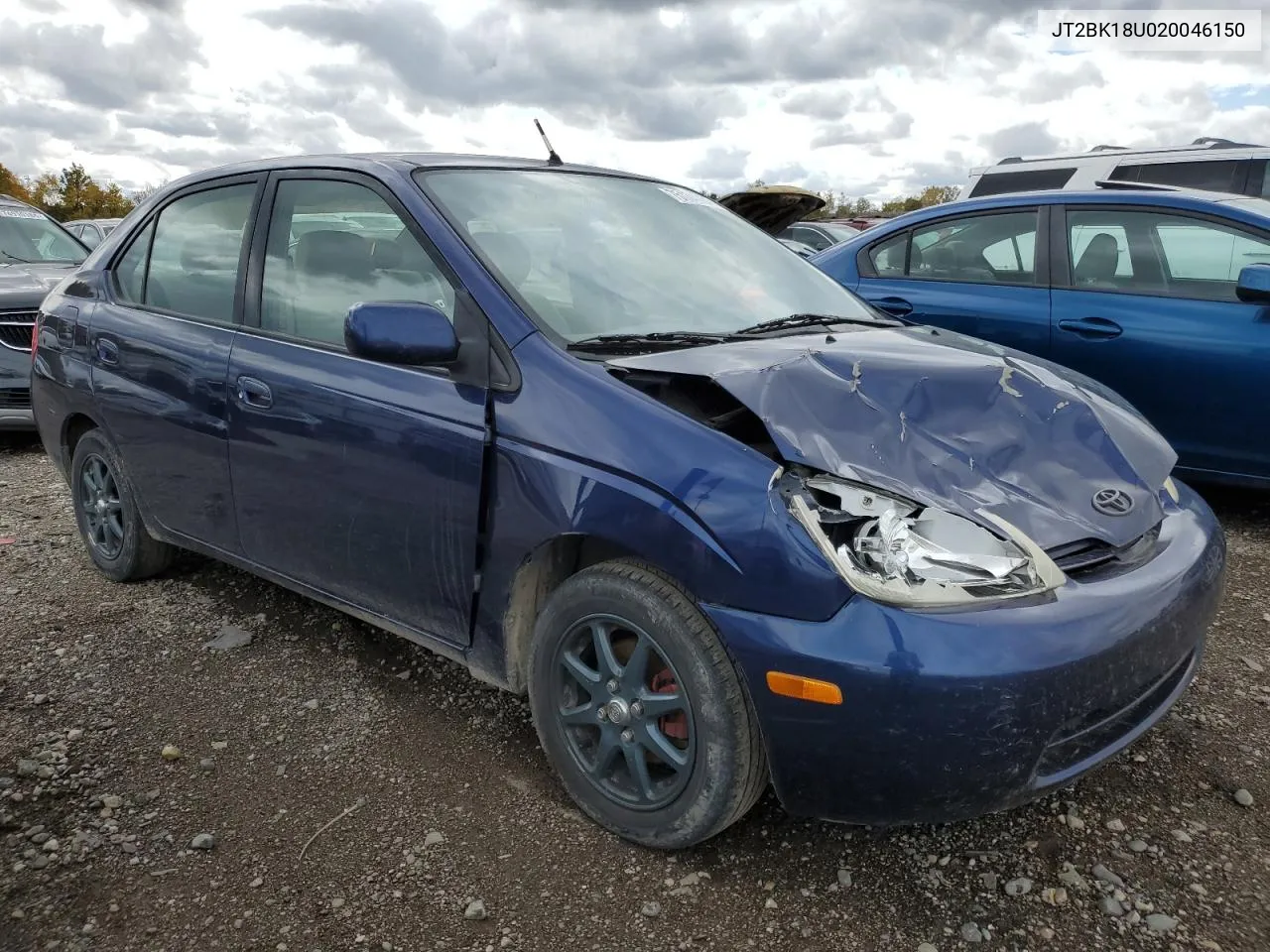 2002 Toyota Prius VIN: JT2BK18U020046150 Lot: 75174084