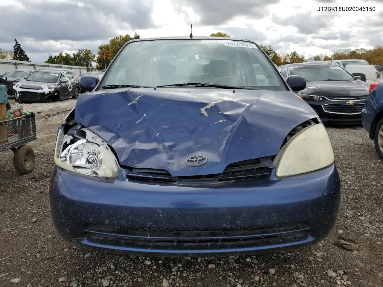 2002 Toyota Prius VIN: JT2BK18U020046150 Lot: 75174084