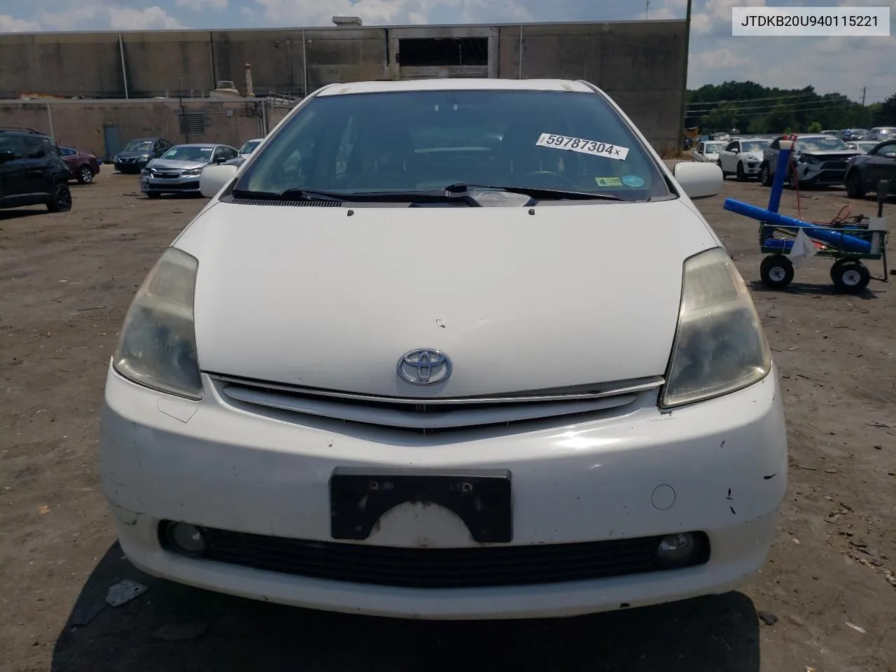 2004 Toyota Prius VIN: JTDKB20U940115221 Lot: 59787304