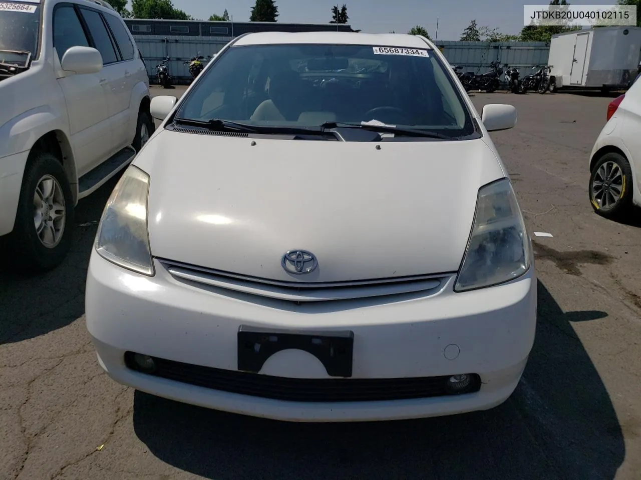 2004 Toyota Prius VIN: JTDKB20U040102115 Lot: 65687334