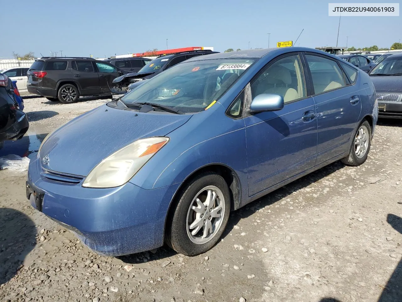 2004 Toyota Prius VIN: JTDKB22U940061903 Lot: 67133884