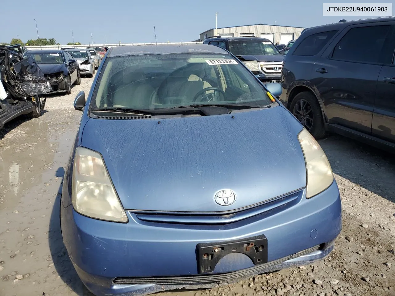 2004 Toyota Prius VIN: JTDKB22U940061903 Lot: 67133884