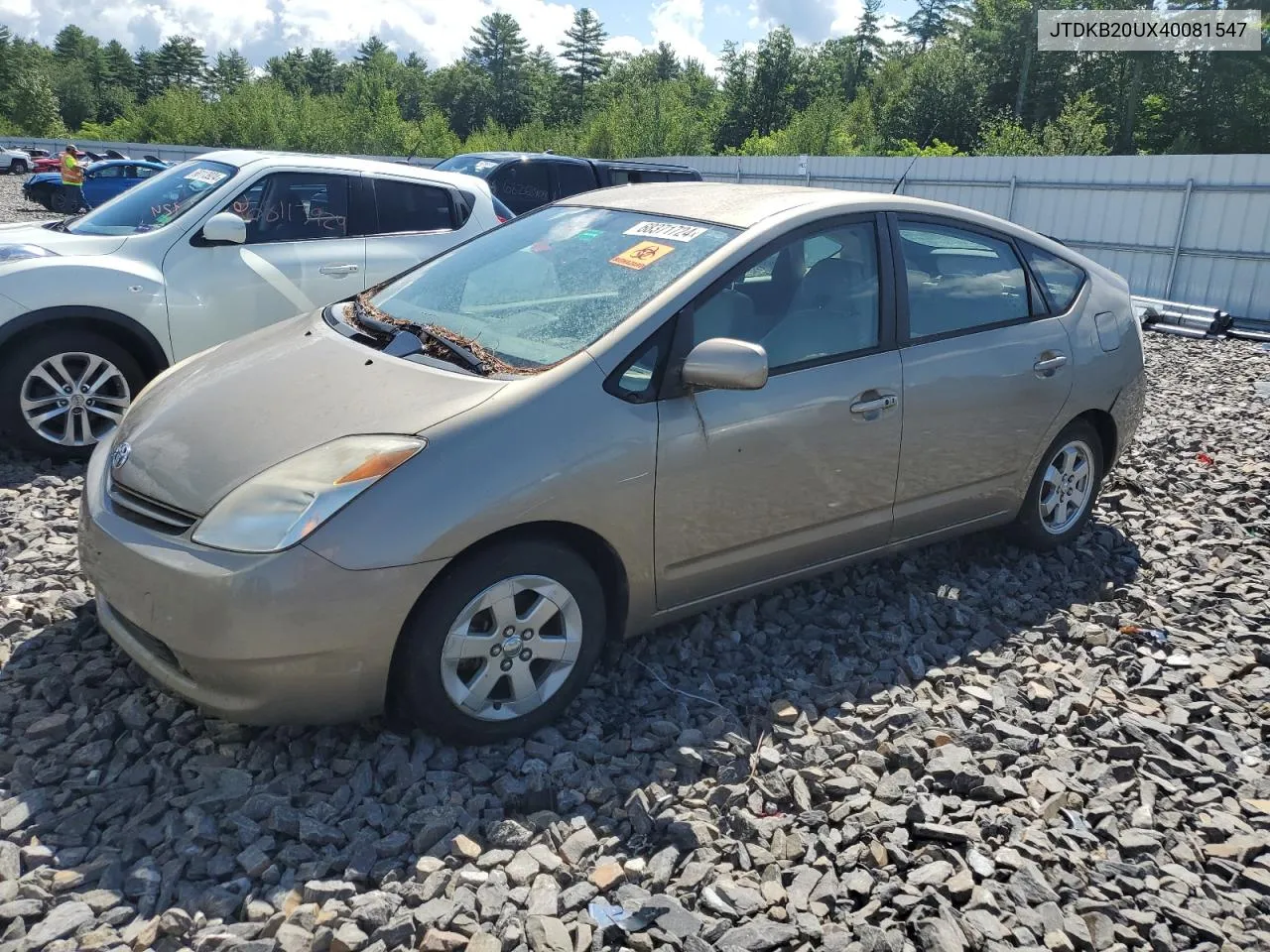 2004 Toyota Prius VIN: JTDKB20UX40081547 Lot: 68371724