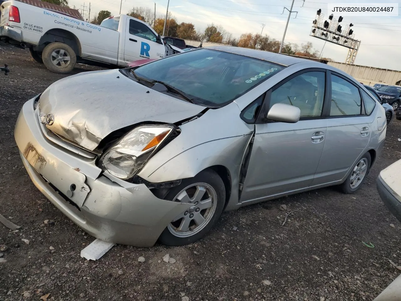 2004 Toyota Prius VIN: JTDKB20U840024487 Lot: 69281974