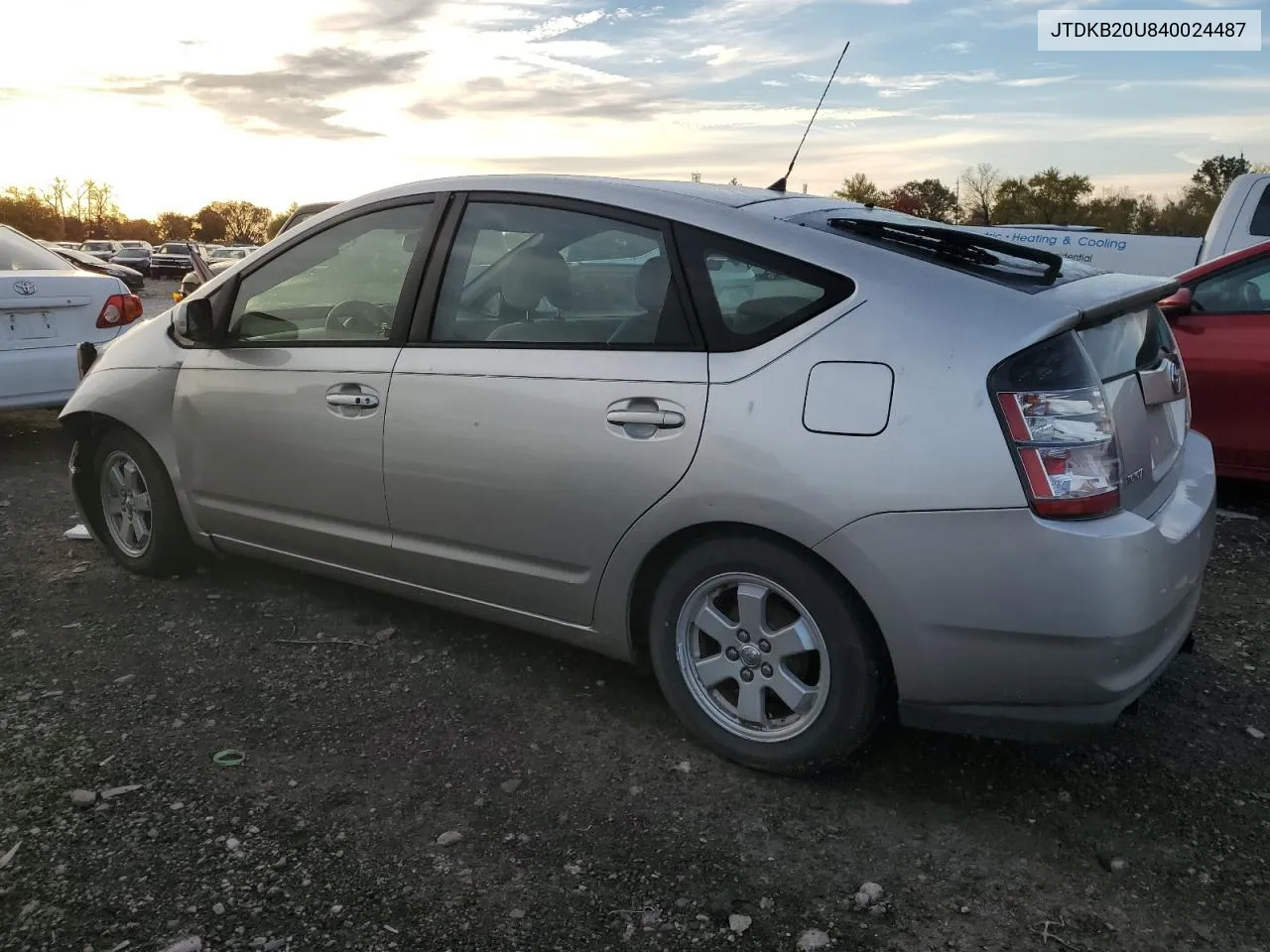 2004 Toyota Prius VIN: JTDKB20U840024487 Lot: 69281974