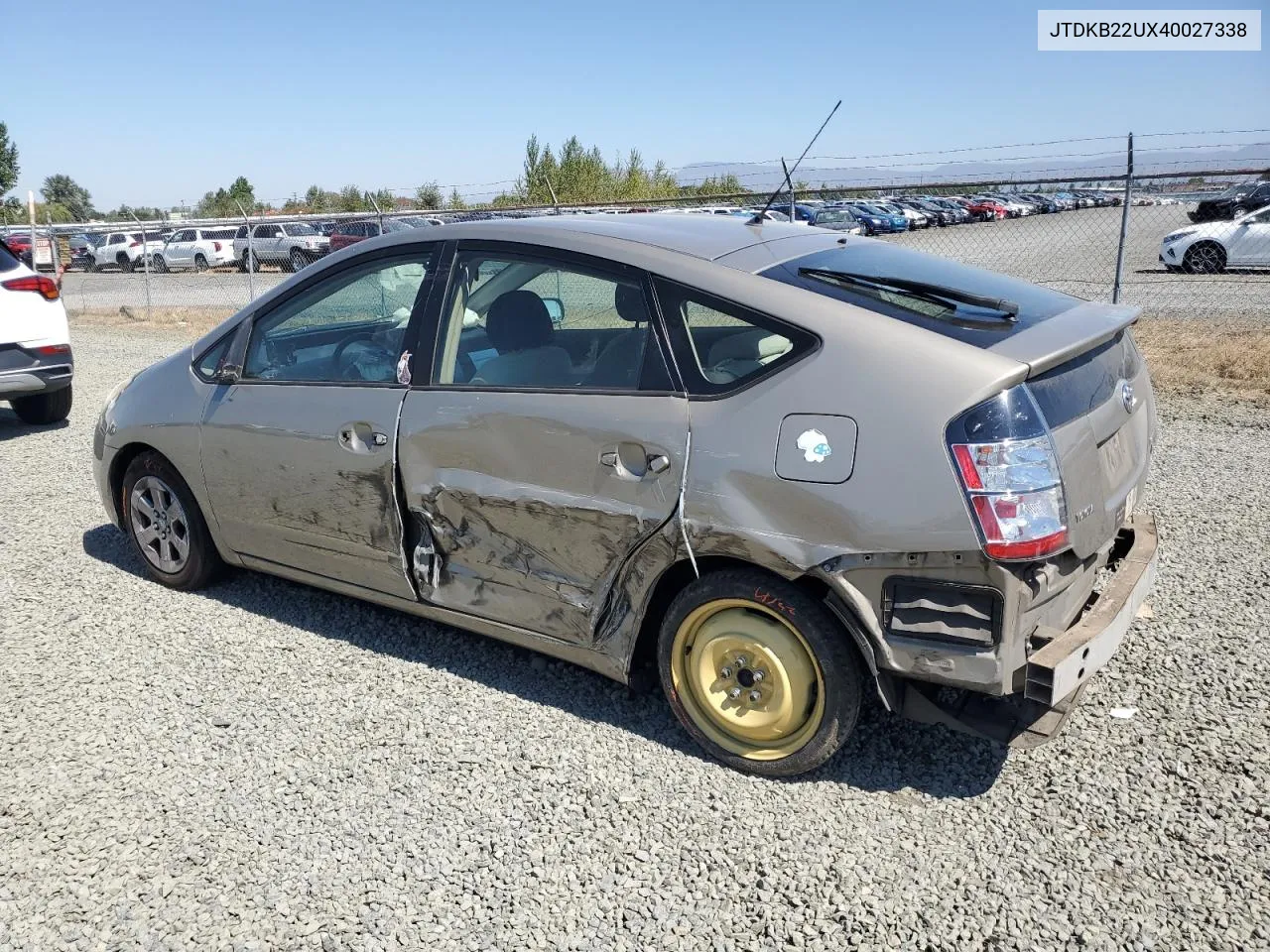 2004 Toyota Prius VIN: JTDKB22UX40027338 Lot: 69431454