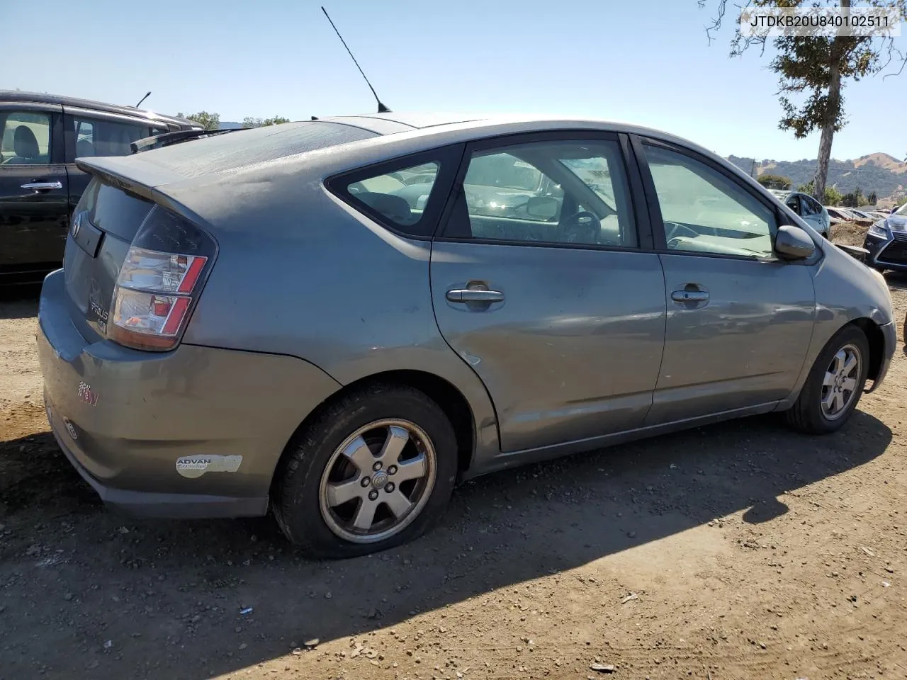 2004 Toyota Prius VIN: JTDKB20U840102511 Lot: 69433514