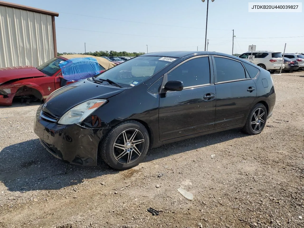 2004 Toyota Prius VIN: JTDKB20U440039827 Lot: 70015094