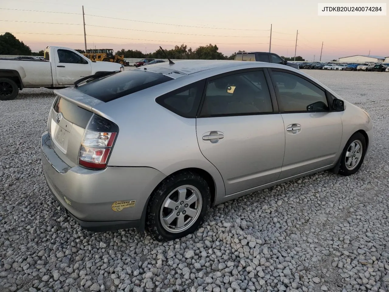 2004 Toyota Prius VIN: JTDKB20U240074284 Lot: 70712204