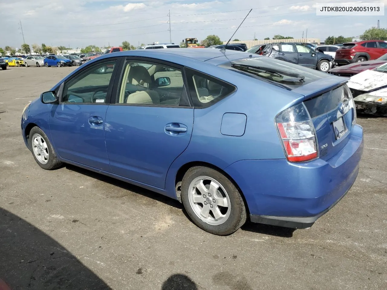 2004 Toyota Prius VIN: JTDKB20U240051913 Lot: 70721654