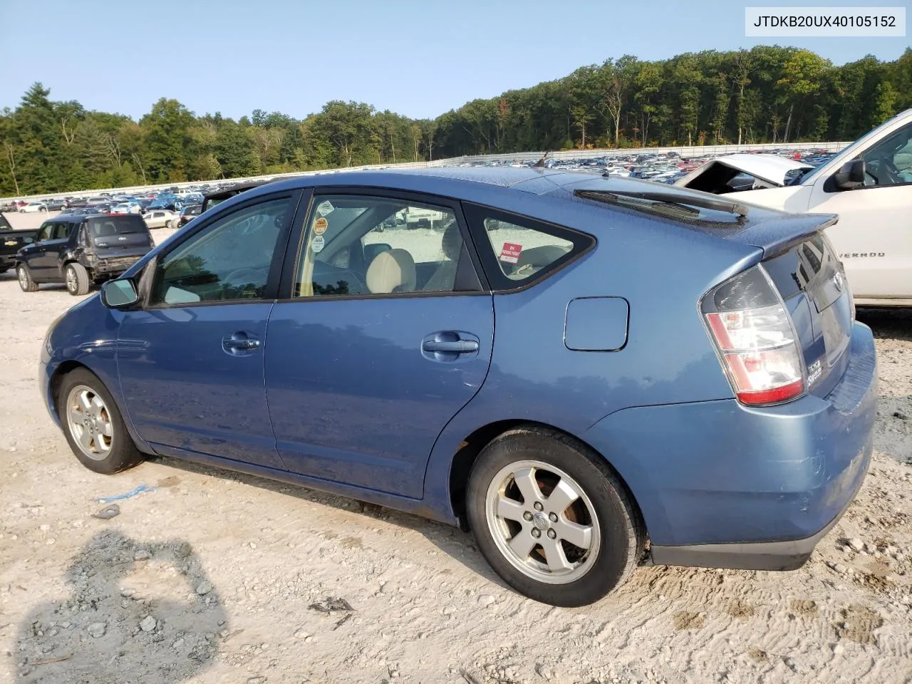 2004 Toyota Prius VIN: JTDKB20UX40105152 Lot: 71003114