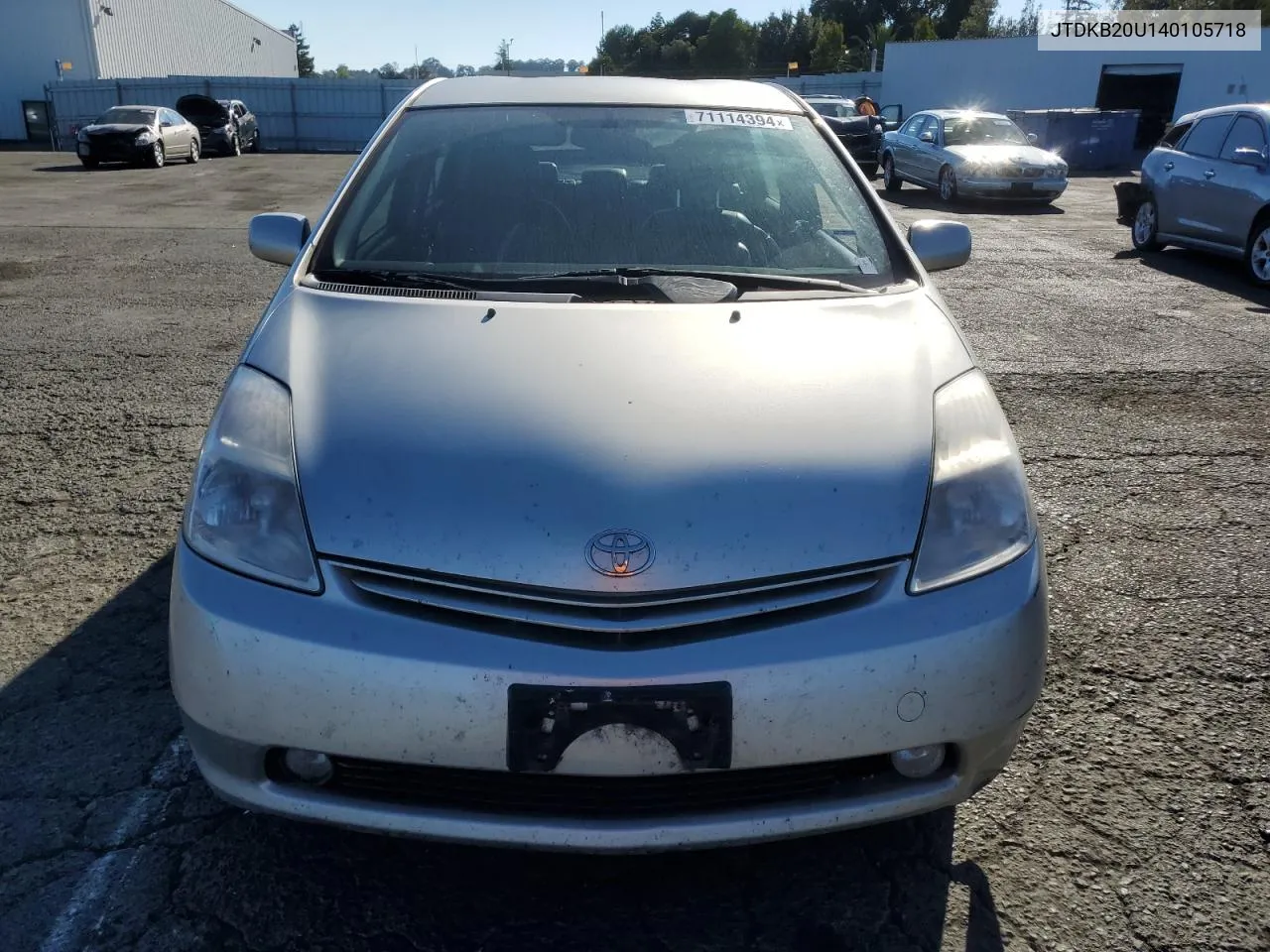 2004 Toyota Prius VIN: JTDKB20U140105718 Lot: 71114394