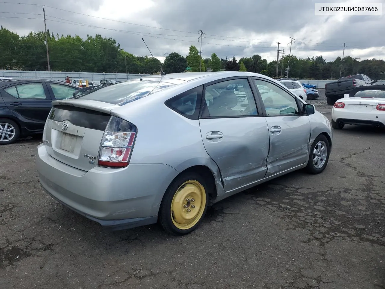 2004 Toyota Prius VIN: JTDKB22U840087666 Lot: 71316574