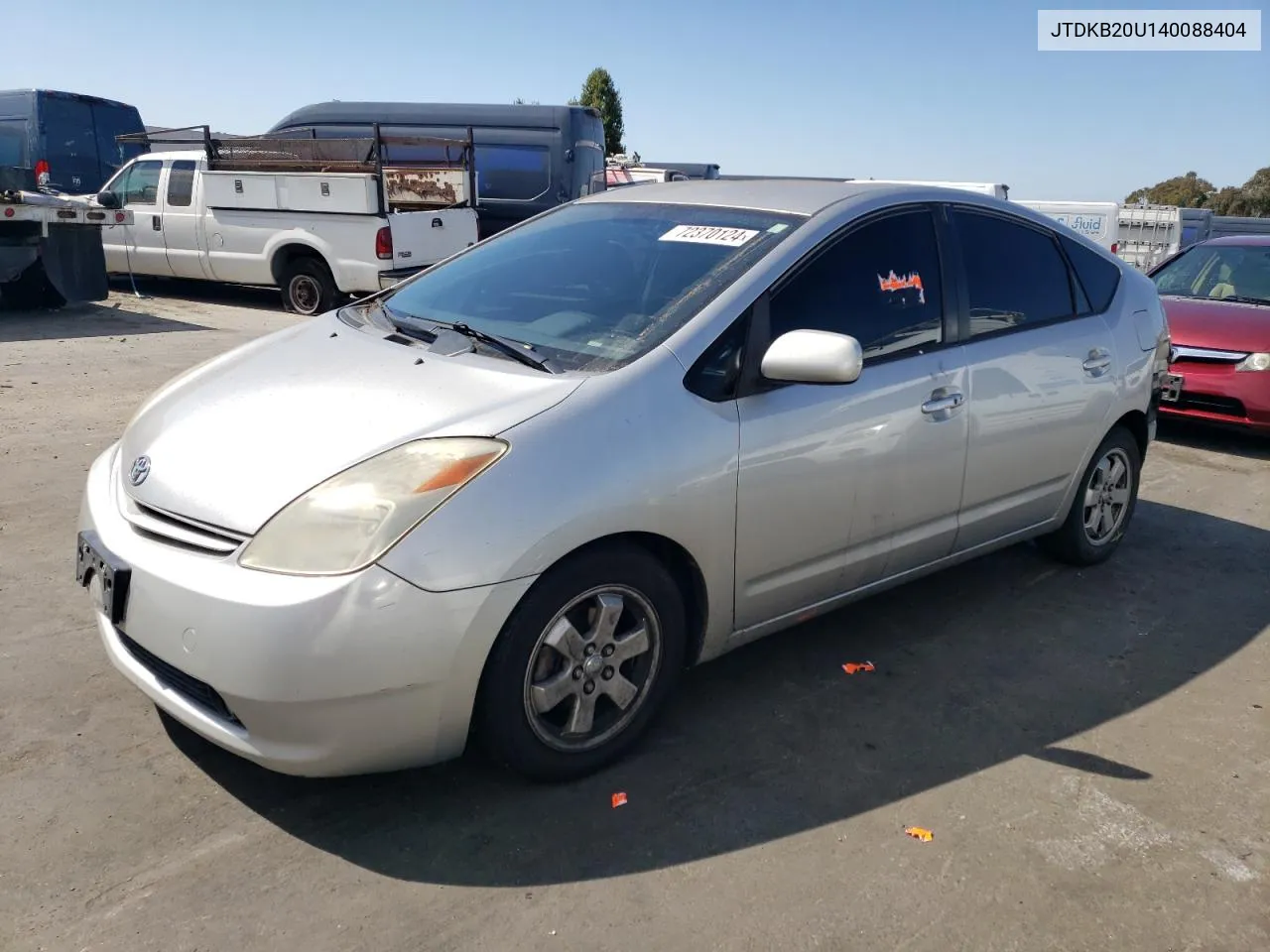 2004 Toyota Prius VIN: JTDKB20U140088404 Lot: 72370124