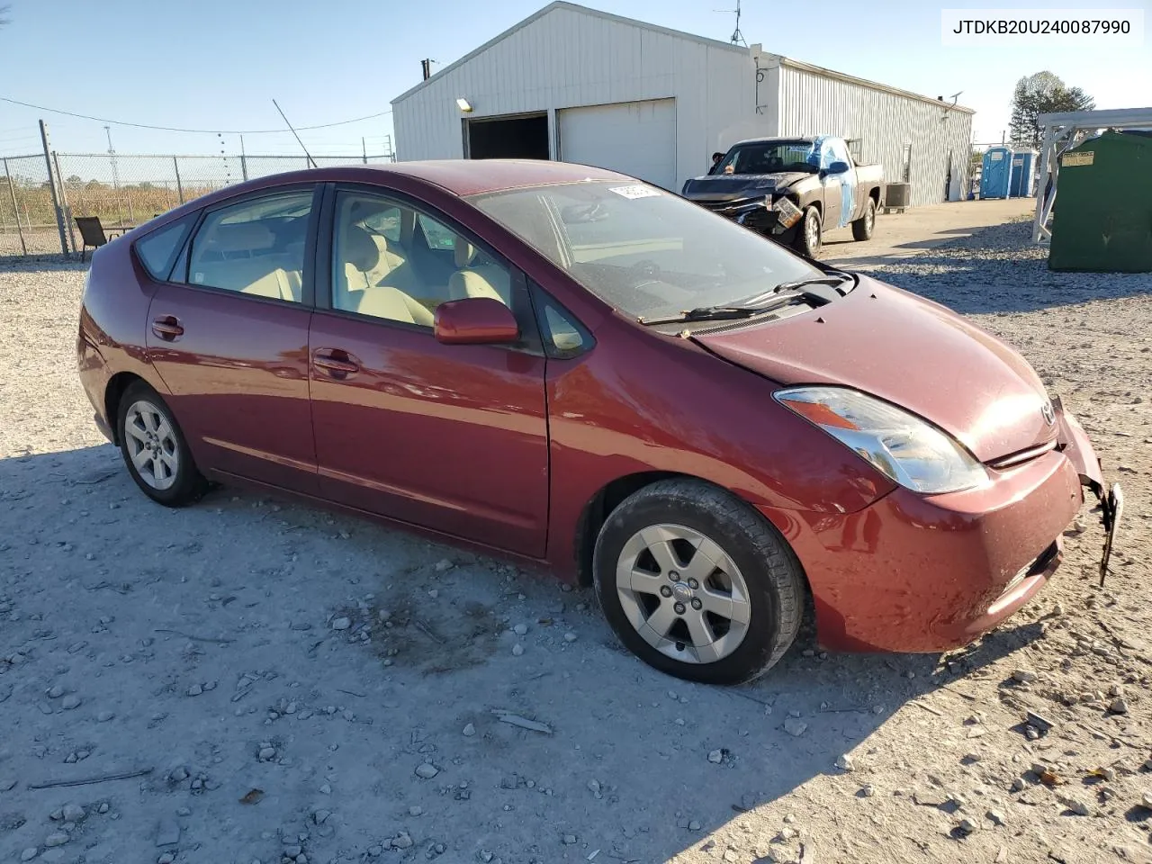 2004 Toyota Prius VIN: JTDKB20U240087990 Lot: 74805194