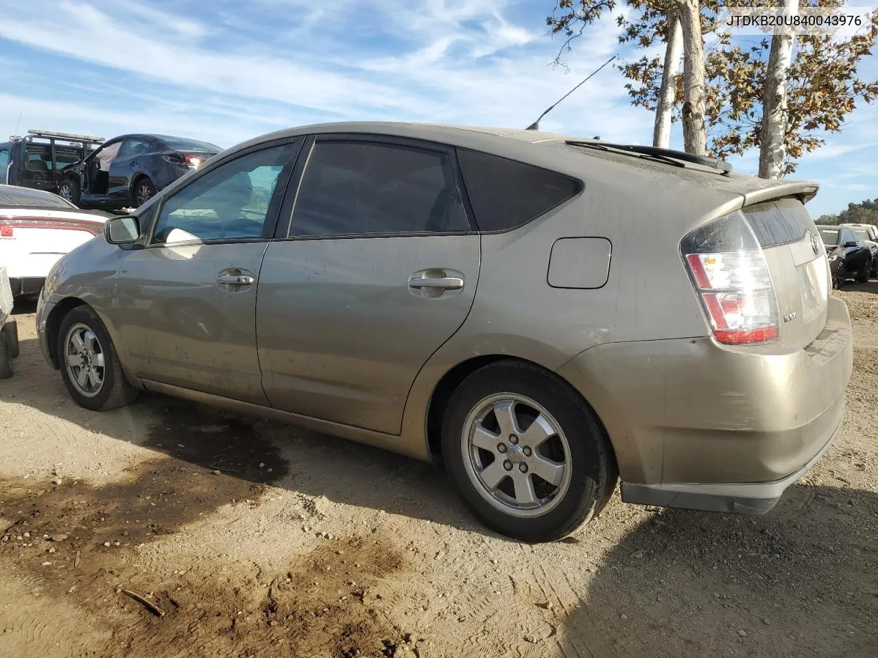 2004 Toyota Prius VIN: JTDKB20U840043976 Lot: 75067634