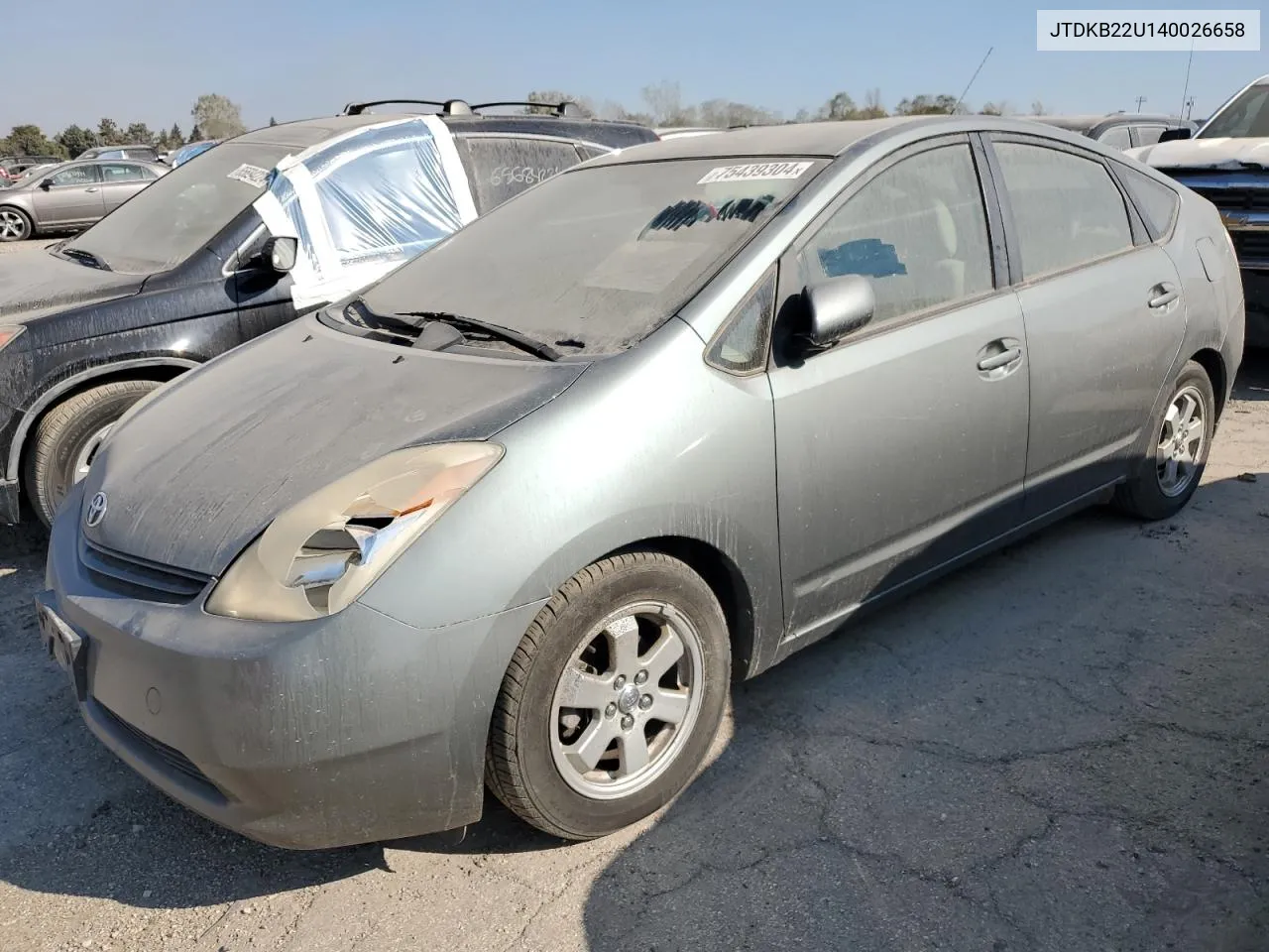 2004 Toyota Prius VIN: JTDKB22U140026658 Lot: 75439304