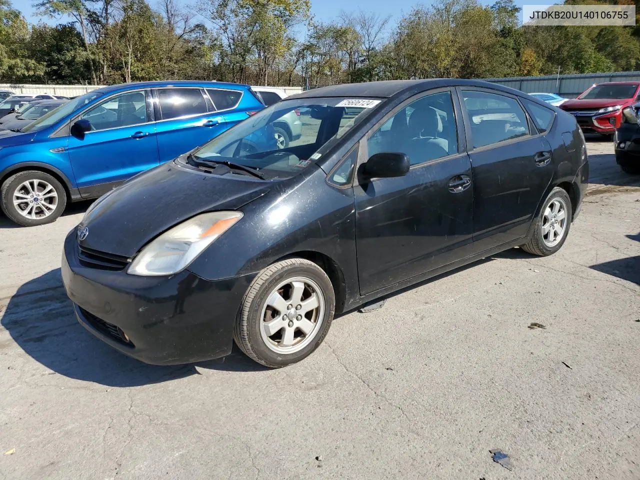 2004 Toyota Prius VIN: JTDKB20U140106755 Lot: 75606124