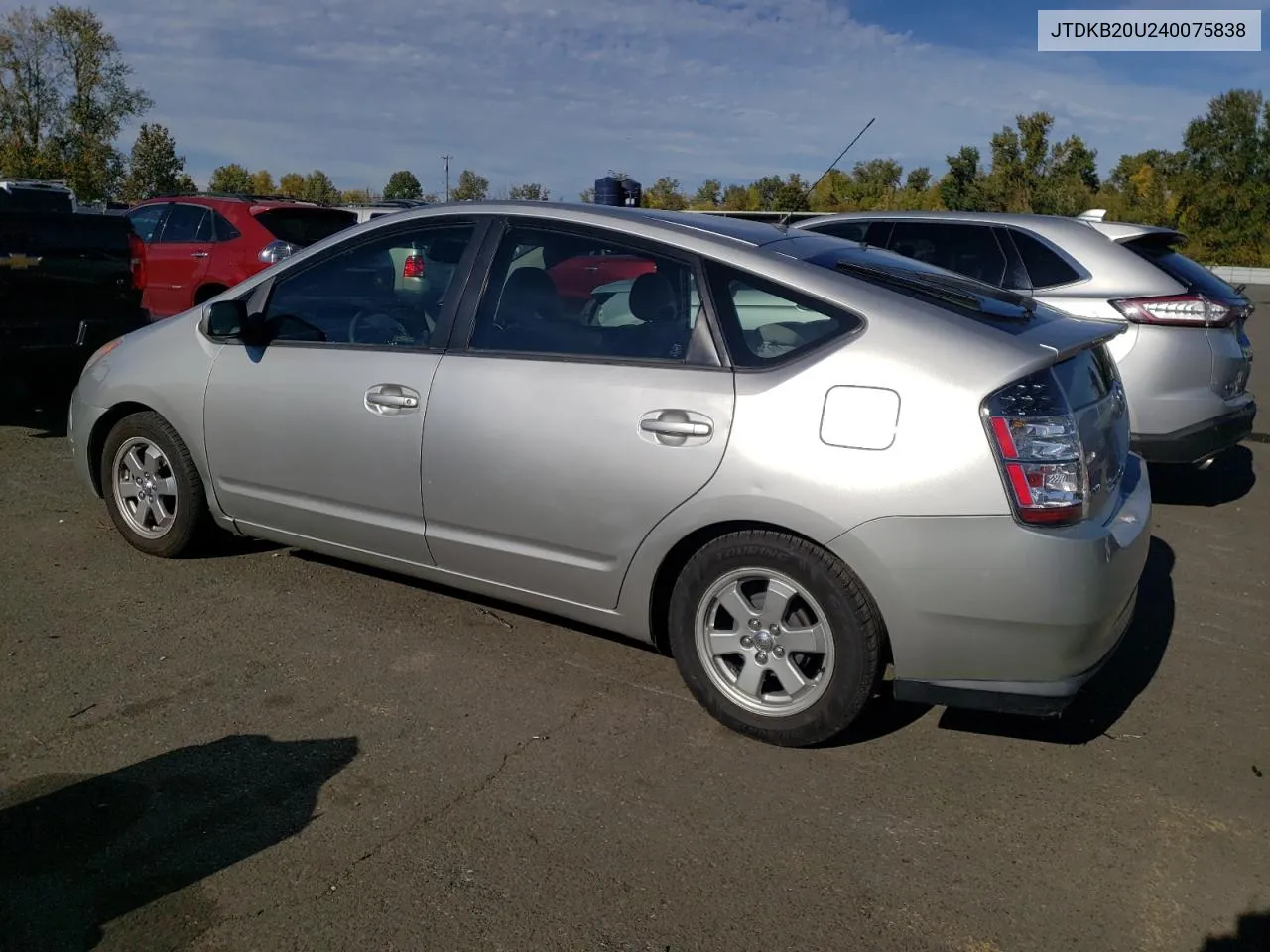 2004 Toyota Prius VIN: JTDKB20U240075838 Lot: 77006824