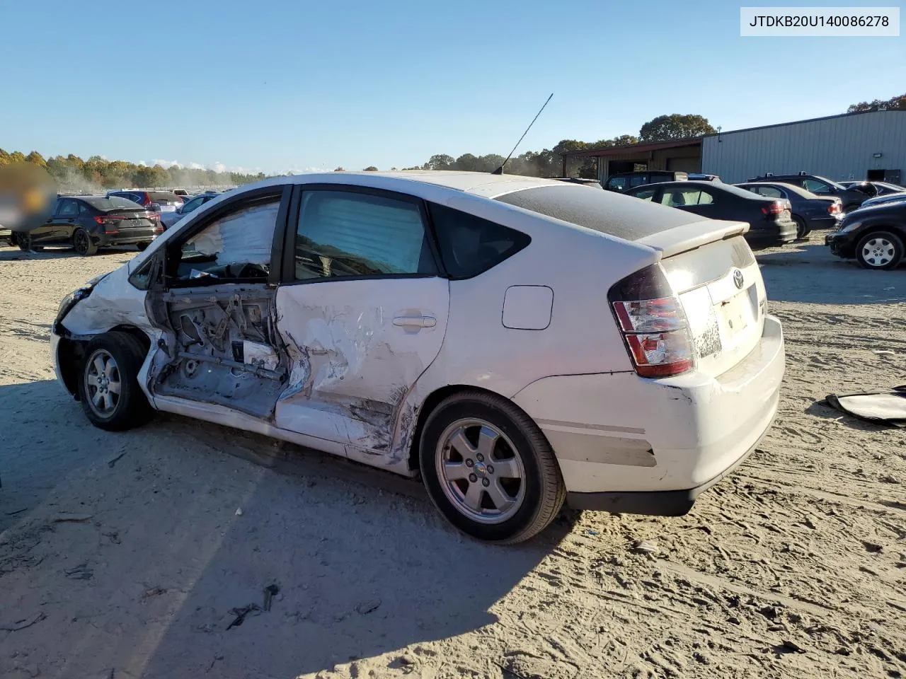 2004 Toyota Prius VIN: JTDKB20U140086278 Lot: 77460024