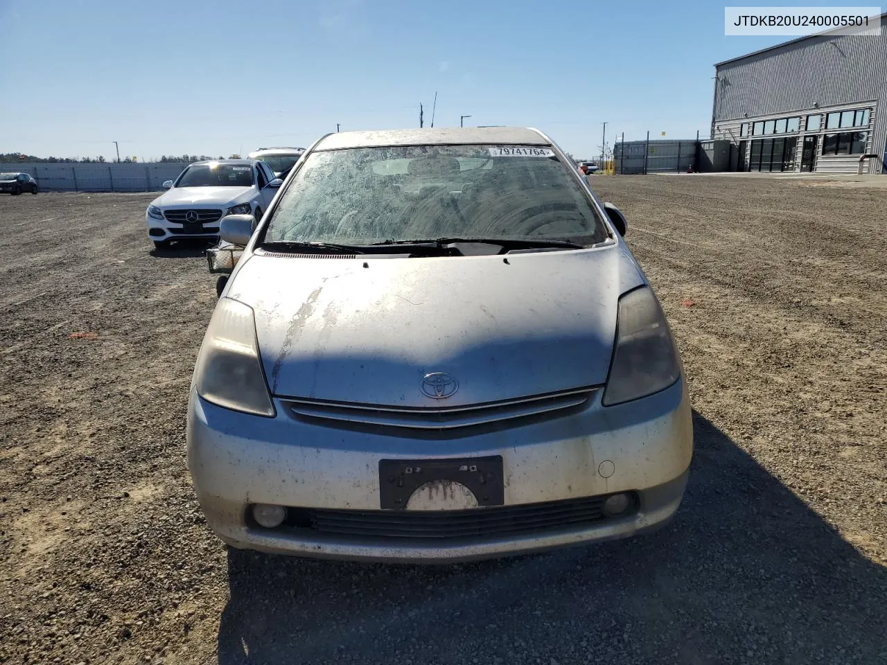 2004 Toyota Prius VIN: JTDKB20U240005501 Lot: 79741764